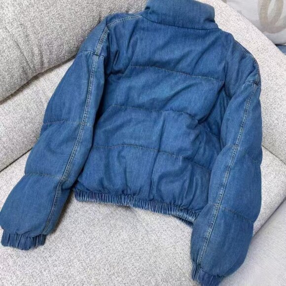 CHANEL Denim Blue Puffer Jacket - Picture 2 of 5